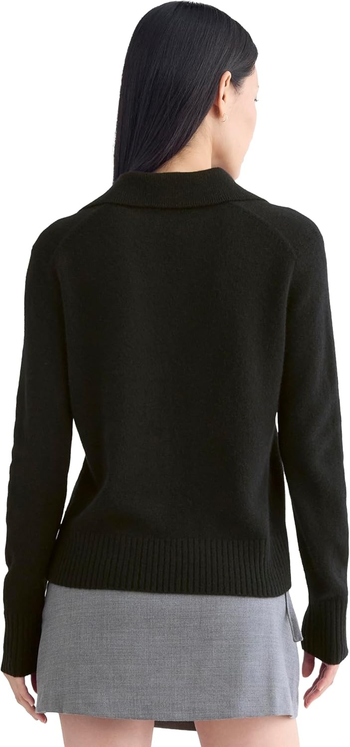 image:imageEverlane Womens Everlane Cashmere Polo SweaterBlack
