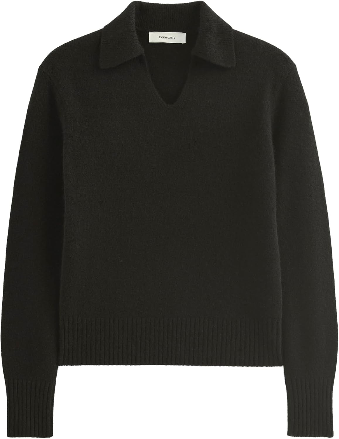 image:imageEverlane Womens Everlane Cashmere Polo SweaterBlack