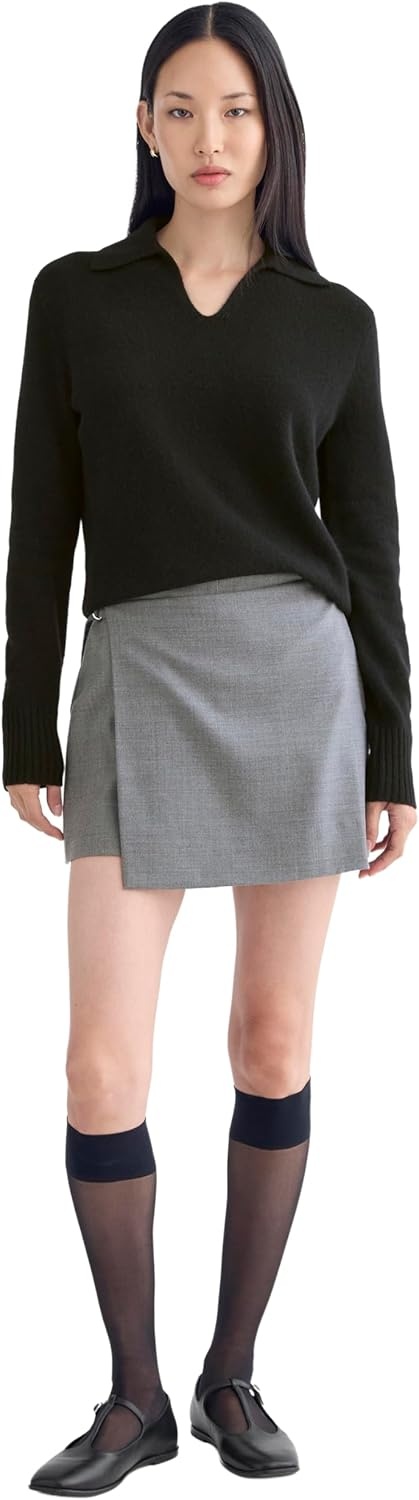 image:imageEverlane Womens Everlane Cashmere Polo SweaterBlack