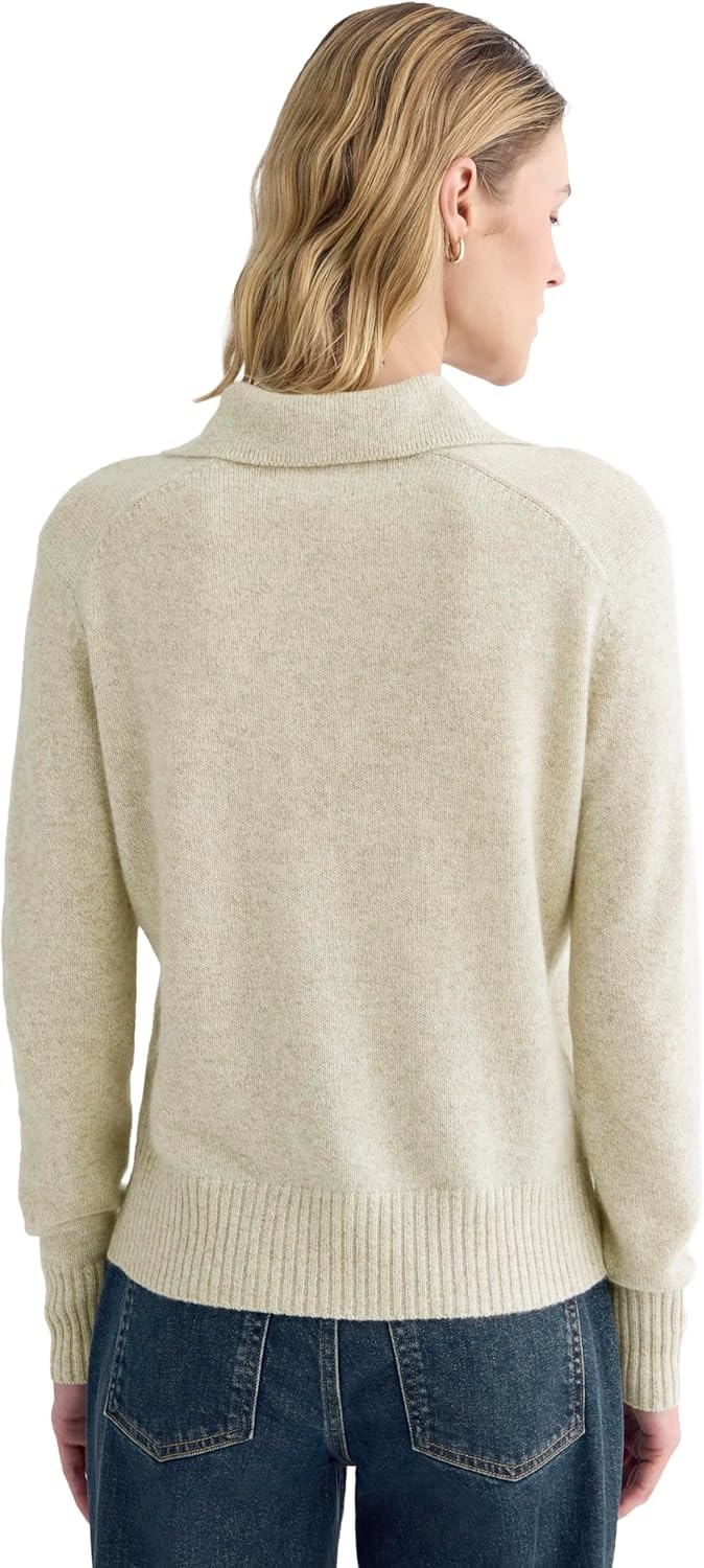 image:imageEverlane Womens Everlane Cashmere Polo SweaterCanvas