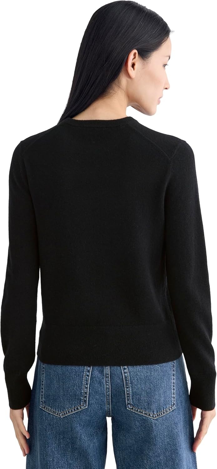 image:imageEverlane Womens Everlane Cashmere Slim Crew SweaterBlack