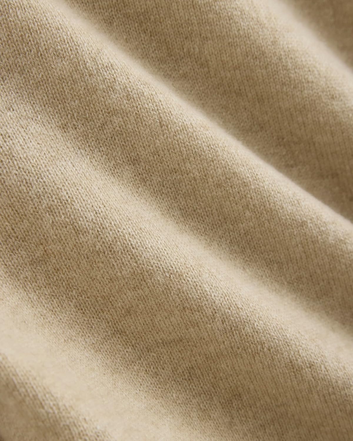 image:imageEverlane Womens Everlane Cashmere Slim Crew SweaterHeather Light Camel