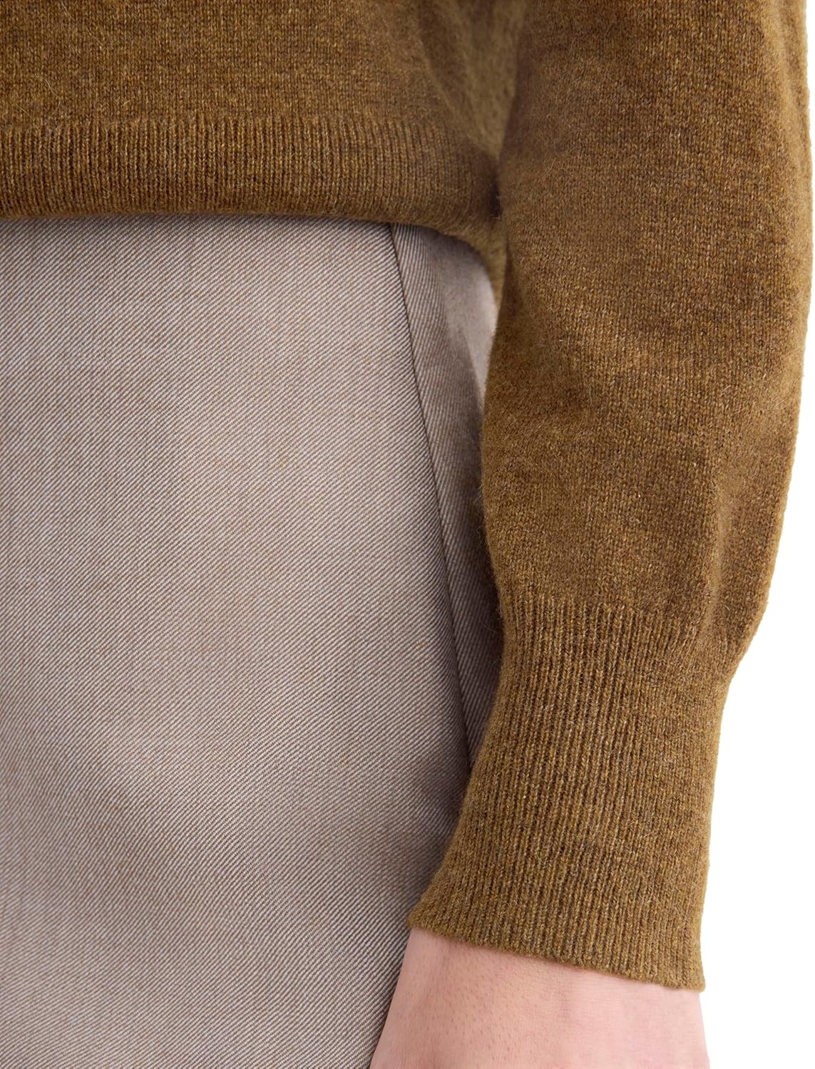 image:imageEverlane Womens Everlane Cashmere Slim Crew SweaterHeathered Toffee