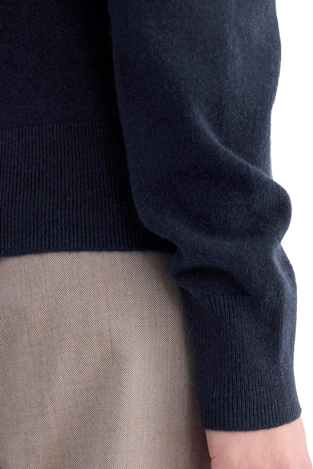 image:imageEverlane Womens Everlane Cashmere Slim Crew SweaterNavy