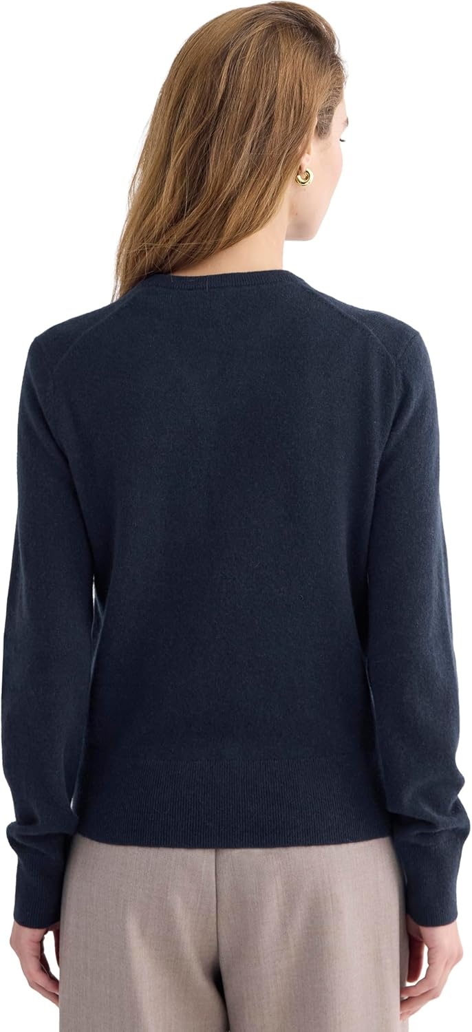 image:imageEverlane Womens Everlane Cashmere Slim Crew SweaterNavy