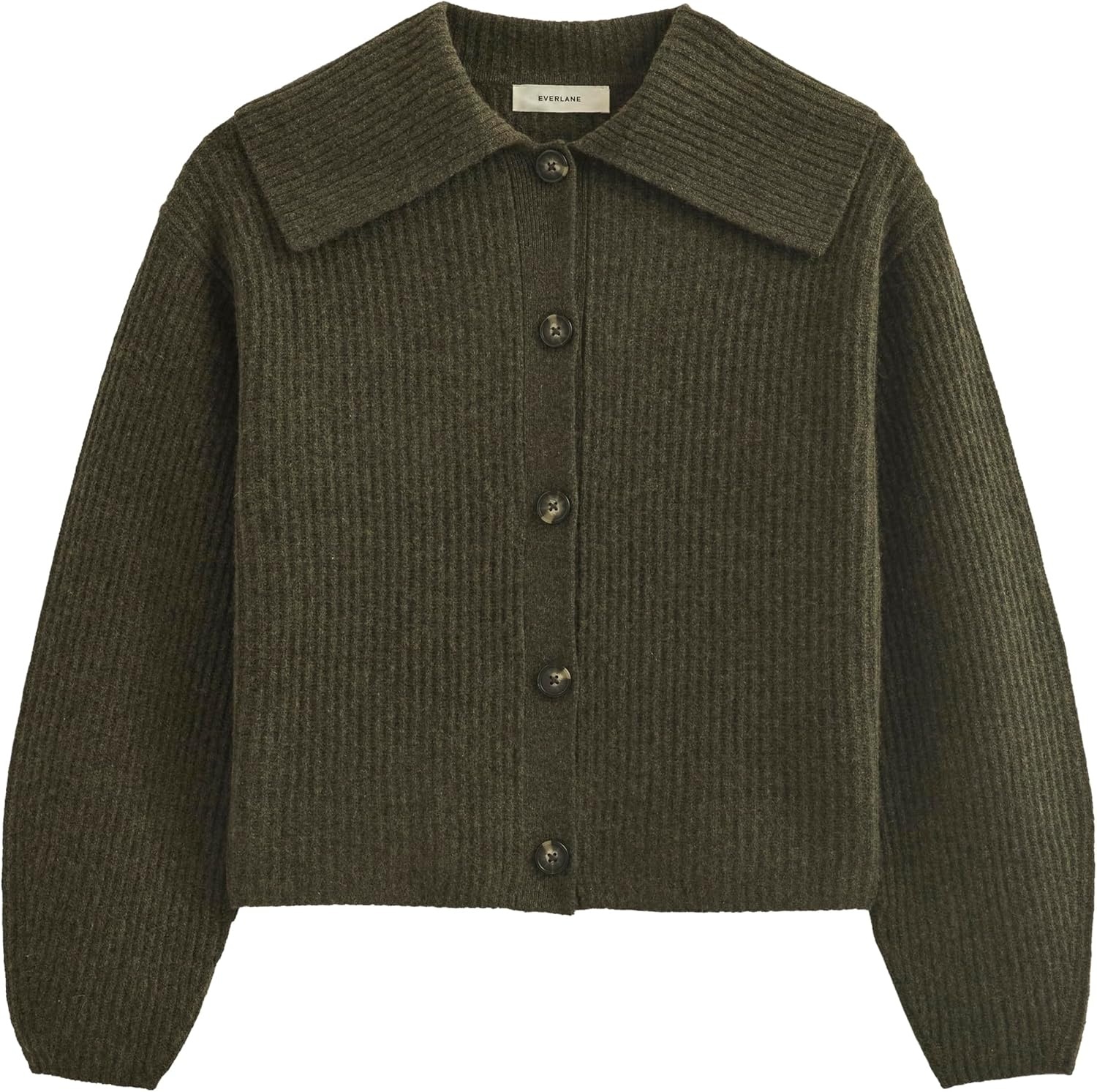 image:imageEverlane Womens Everlane Fisherman Cardigan in Wool CashmereHeather Beech
