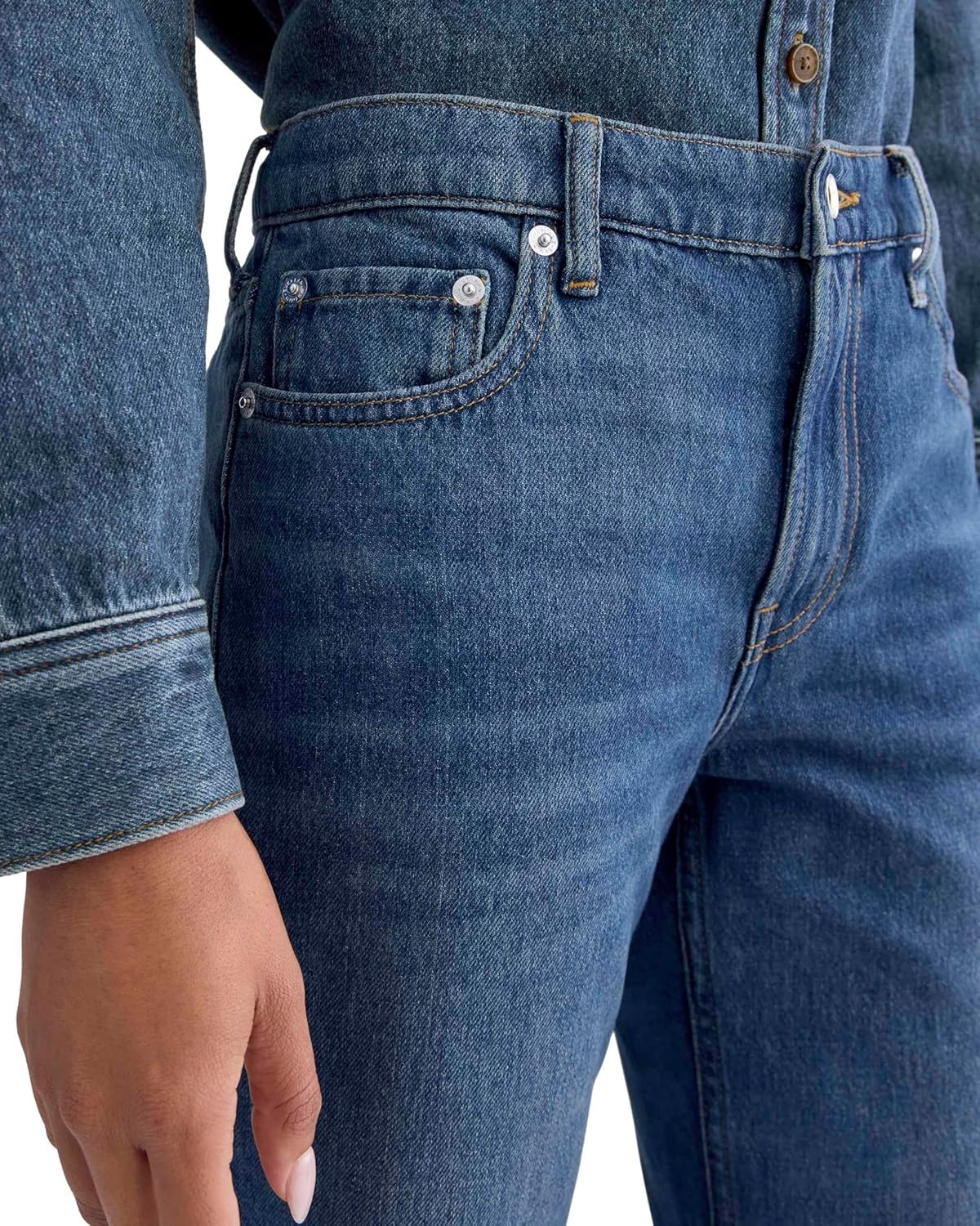 image:imageEverlane Womens Everlane LowRise Straight JeanTungsten Old Blue