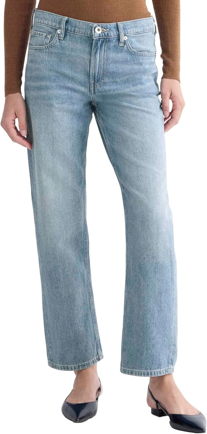 image:imageEverlane Womens Everlane LowRise Straight JeanTungsten Scratch