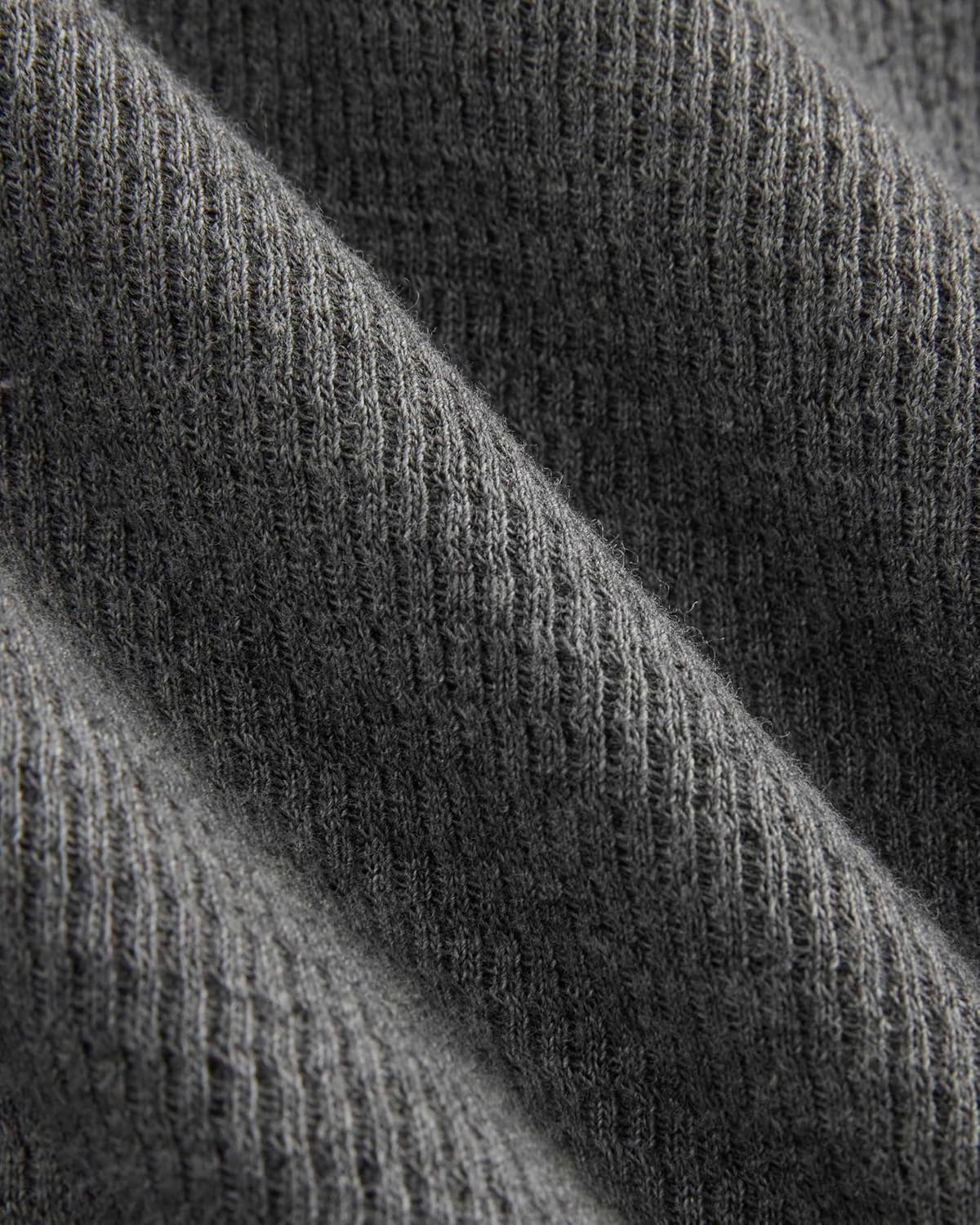 image:imageEverlane Womens Everlane Slimfit Crew in Cozy WaffleHeathered Charcoal