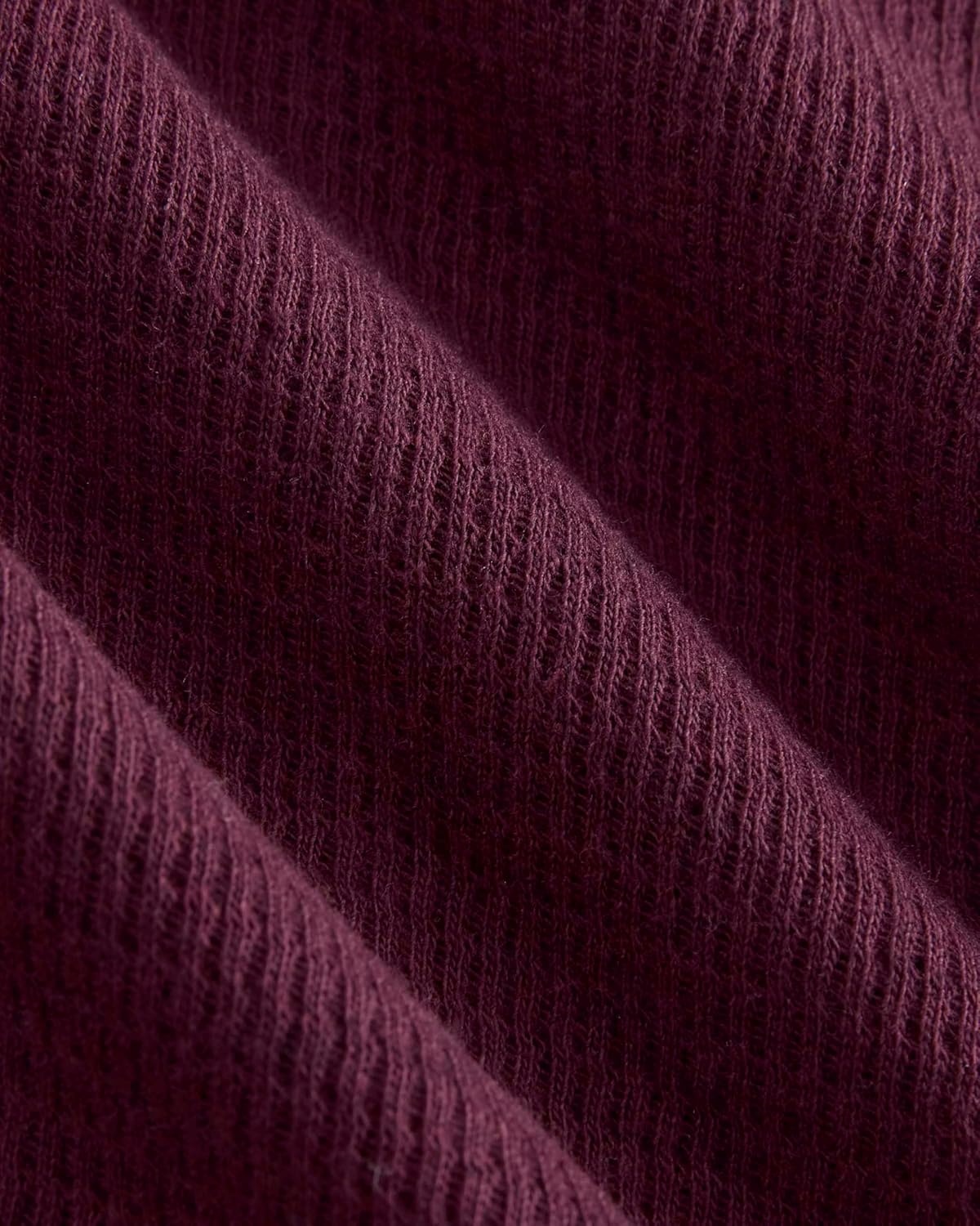 image:imageEverlane Womens Everlane Slimfit Crew in Cozy WaffleHeathered Port Royale