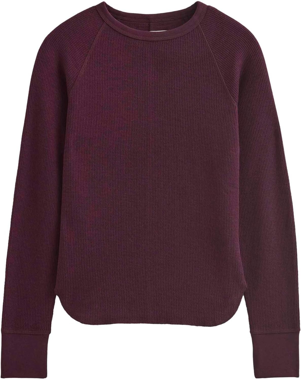image:imageEverlane Womens Everlane Slimfit Crew in Cozy WaffleHeathered Port Royale