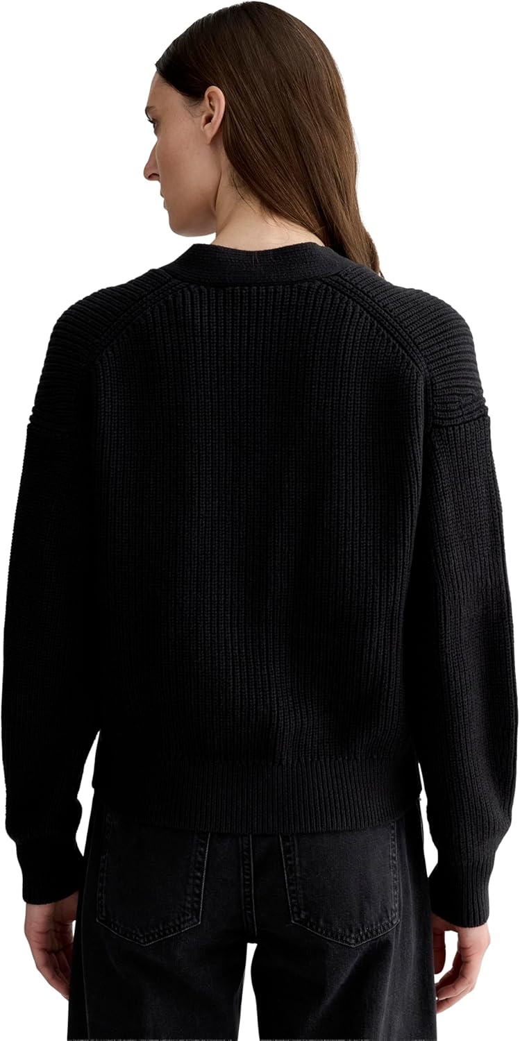 image:imageEverlane Womens Everlane The Boxy Cardigan in Everyday CottonBlack