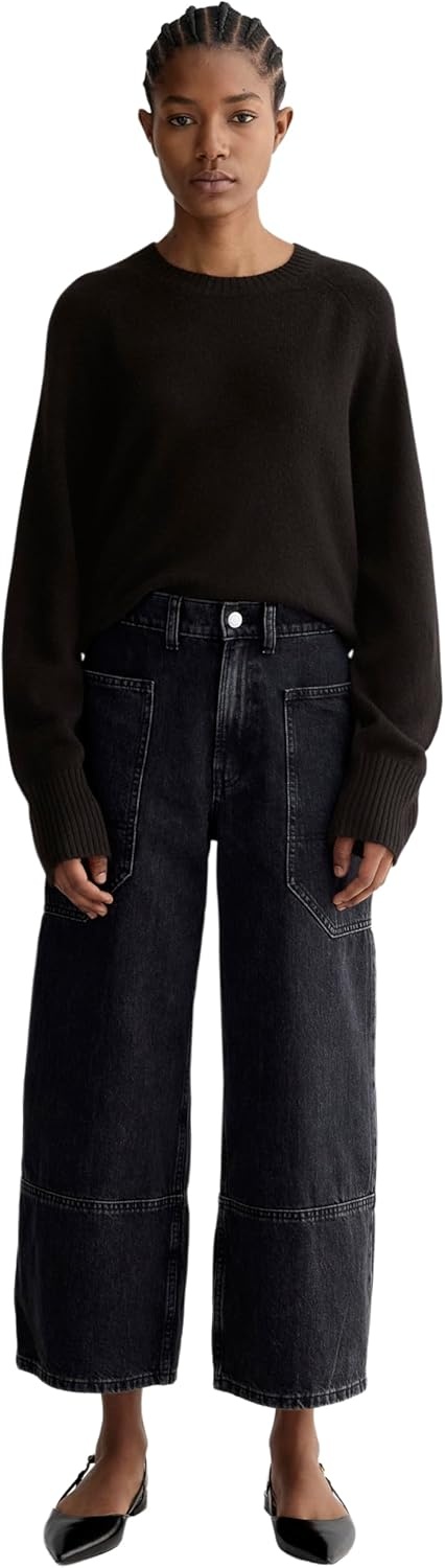 image:imageEverlane Womens Everlane The Boxy Crew in CashmereBlack