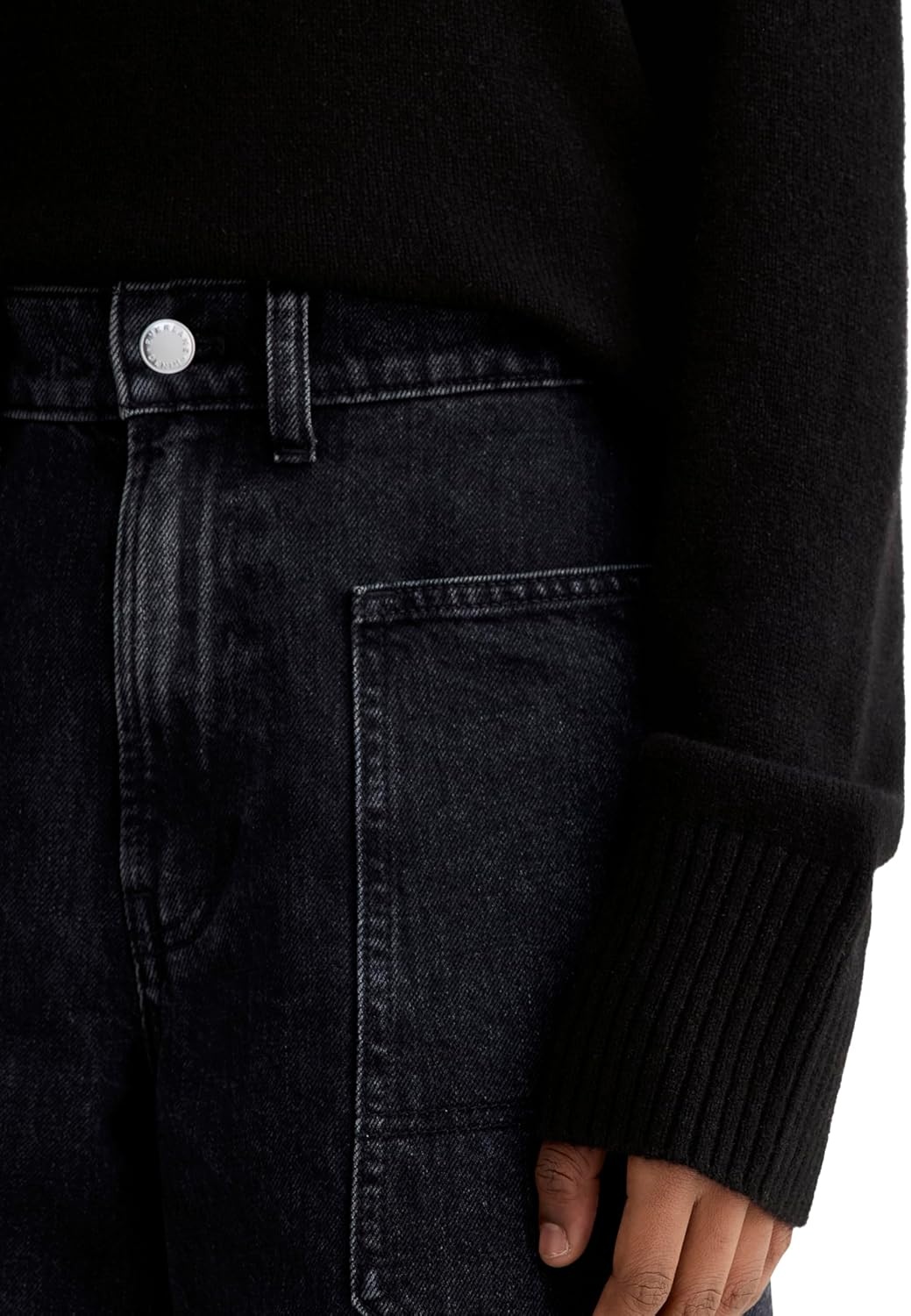 image:imageEverlane Womens Everlane The Boxy Crew in CashmereBlack