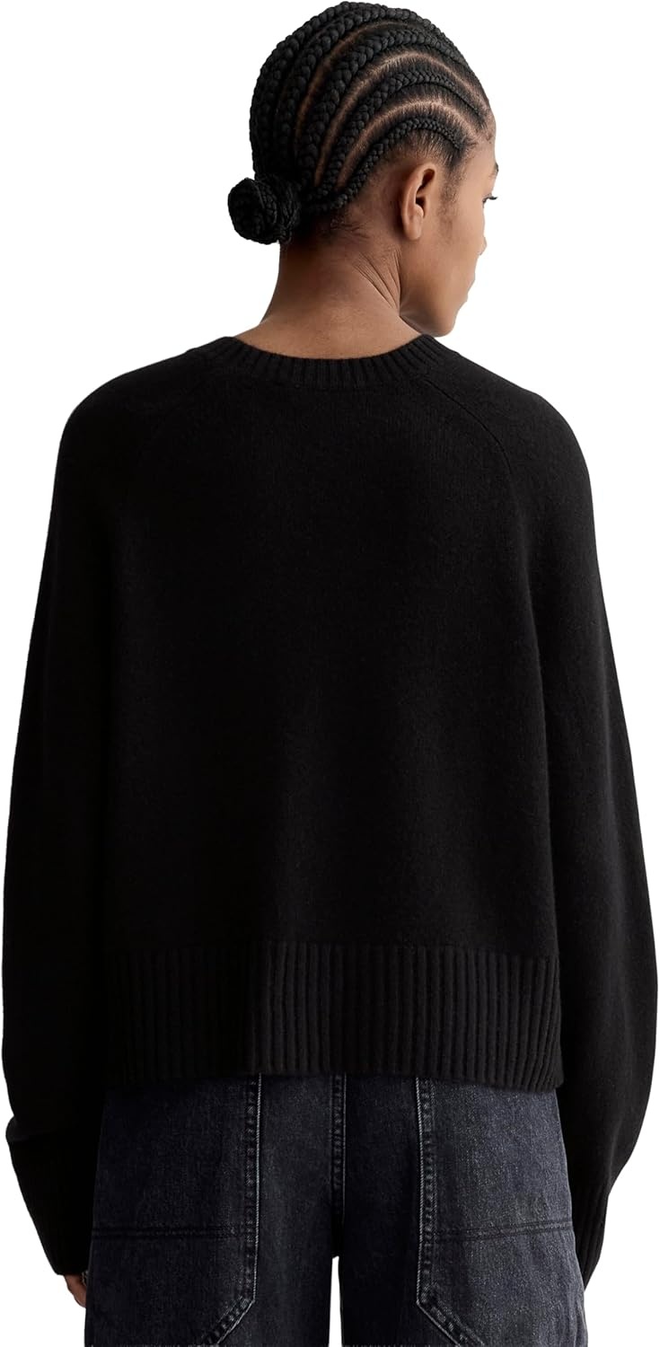 image:imageEverlane Womens Everlane The Boxy Crew in CashmereBlack