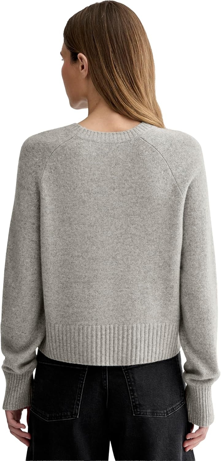 image:imageEverlane Womens Everlane The Boxy Crew in CashmereLight Heather Grey