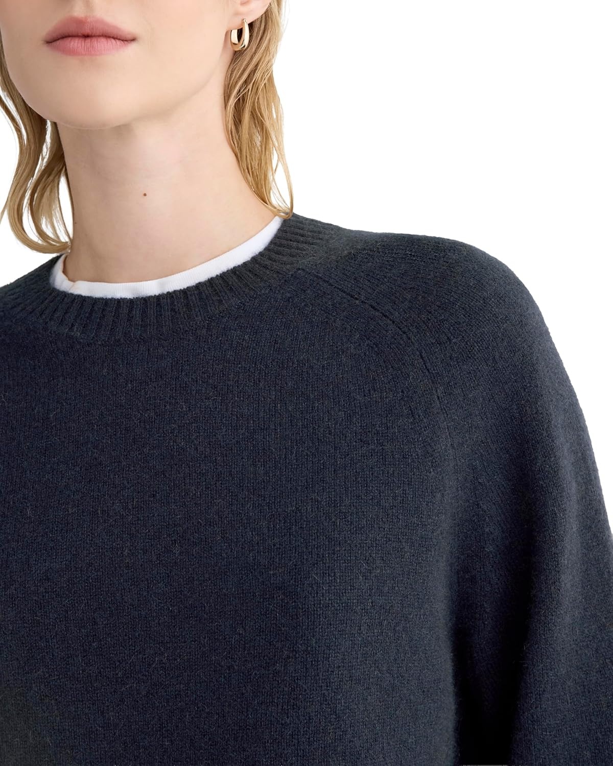 image:imageEverlane Womens Everlane The Boxy Crew in CashmereNavy