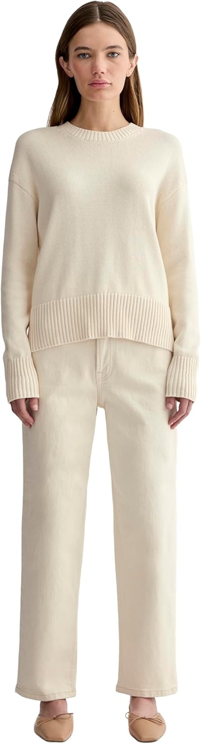 image:imageEverlane Womens Everlane The Boxy Sweater in Everyday CottonCanvas