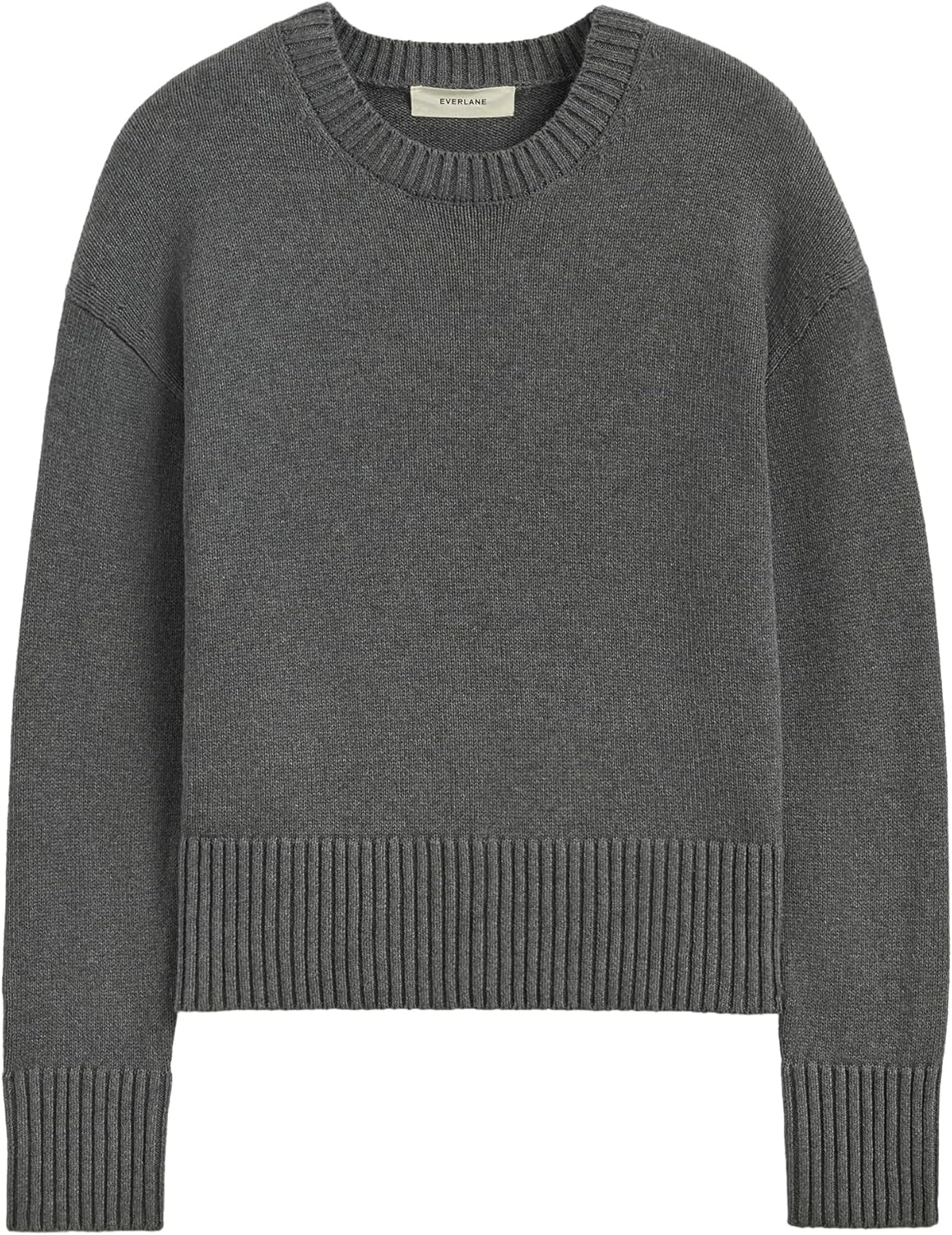 image:imageEverlane Womens Everlane The Boxy Sweater in Everyday CottonHeathered Charcoal