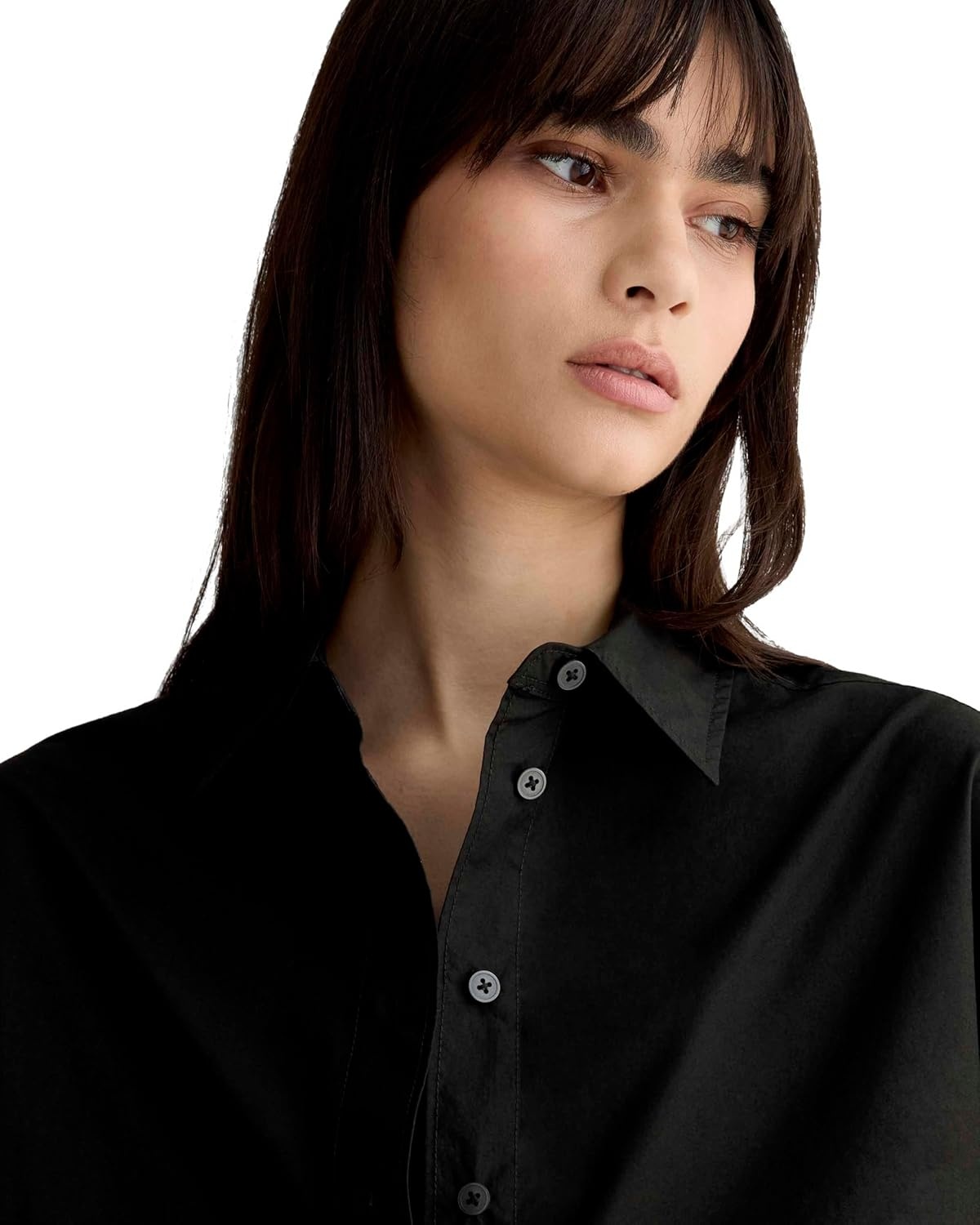 image:imageEverlane Womens Everlane The Boyfriend Shirt in Ultrasoft CottonBlack