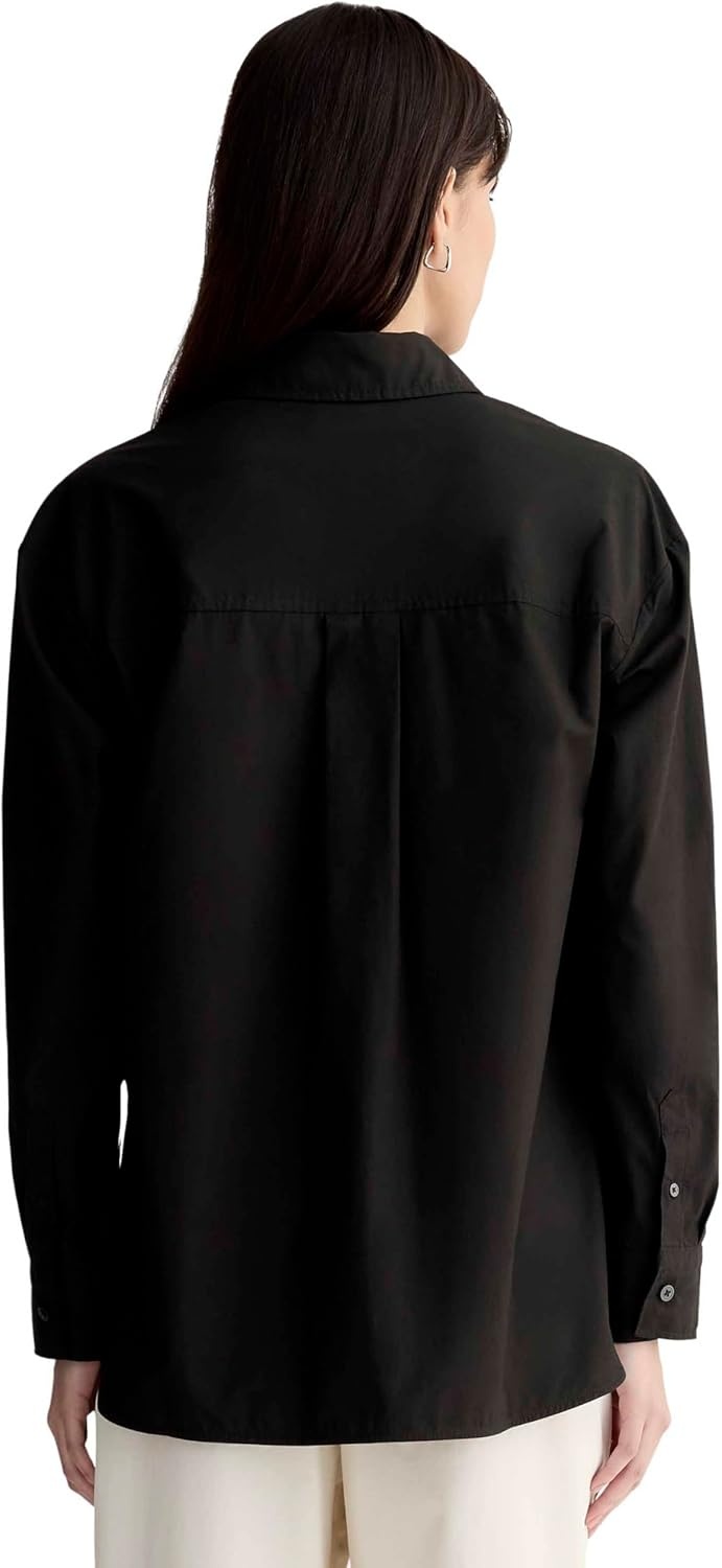 image:imageEverlane Womens Everlane The Boyfriend Shirt in Ultrasoft CottonBlack