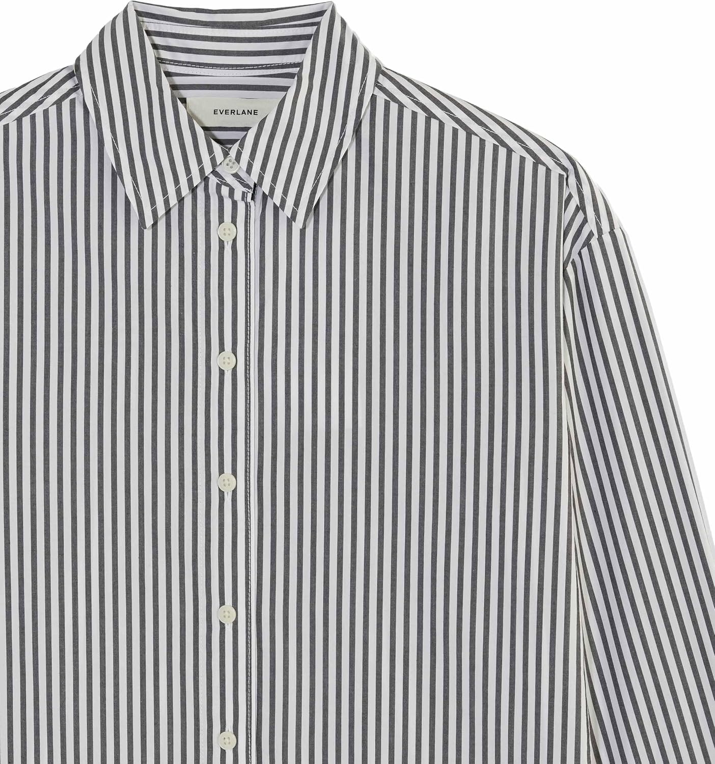 image:imageEverlane Womens Everlane The Boyfriend Shirt in Ultrasoft CottonOptic White Black