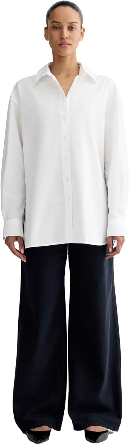 image:imageEverlane Womens Everlane The Boyfriend Shirt in Ultrasoft CottonWhite