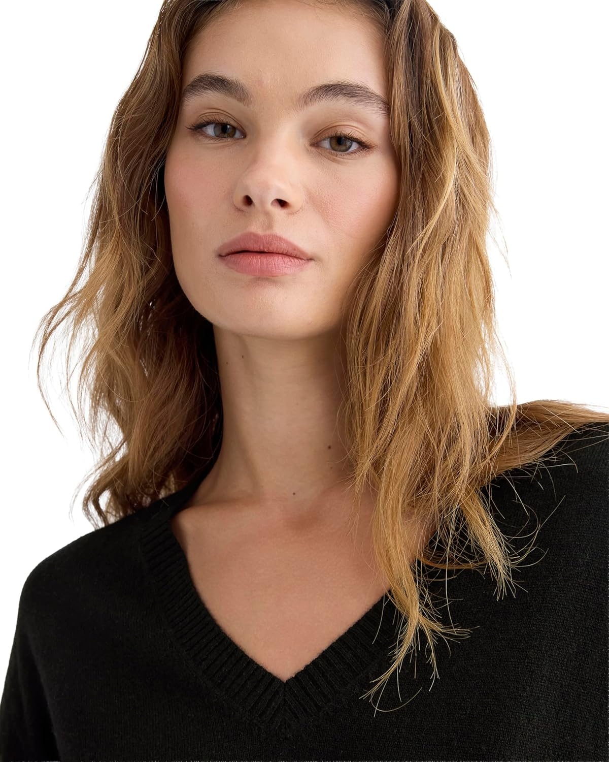 image:imageEverlane Womens Everlane The Classic V in CashmereBlack