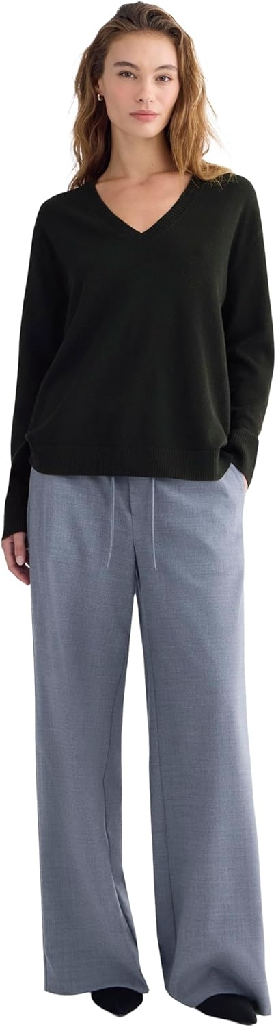 image:imageEverlane Womens Everlane The Classic V in CashmereBlack