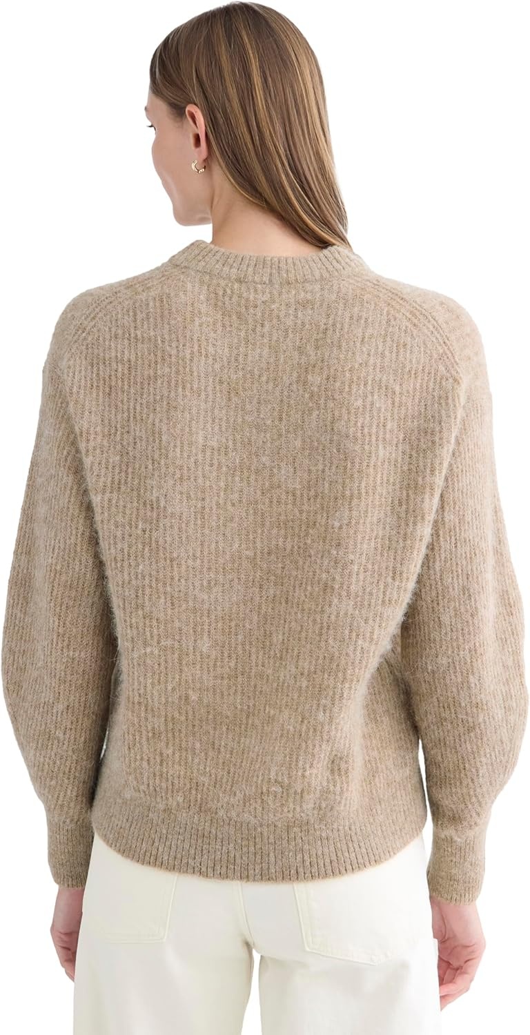 image:imageEverlane Womens Everlane The Cocoon Crew in AlpacaDark Heathered Camel