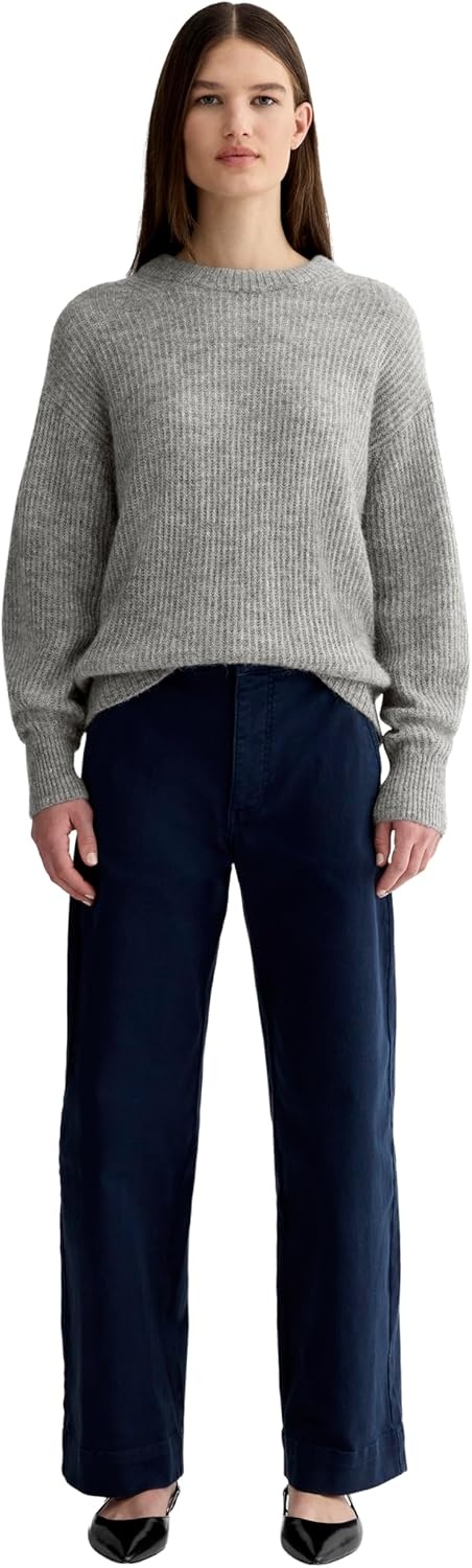 image:imageEverlane Womens Everlane The Cocoon Crew in AlpacaHeather Stone Grey