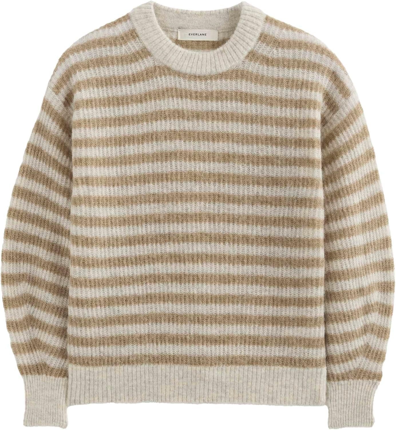 image:imageEverlane Womens Everlane The Cocoon Crew in AlpacaMallow HeatherCamel