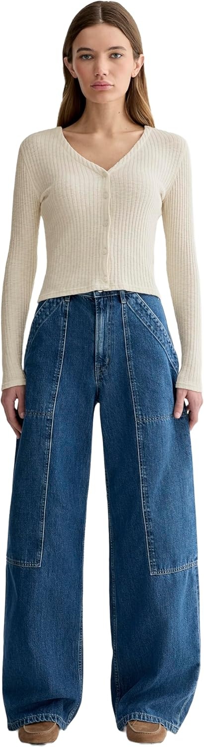image:imageEverlane Womens Everlane The Cozy Rib CardiganBone