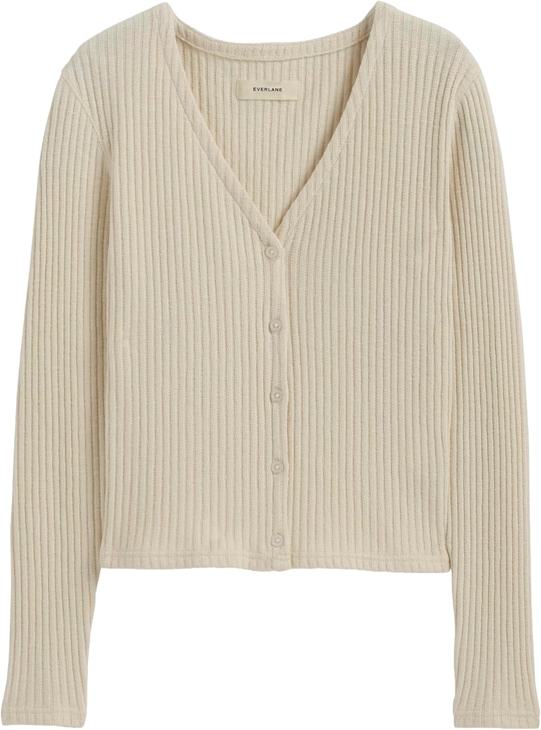 image:imageEverlane Womens Everlane The Cozy Rib CardiganBone