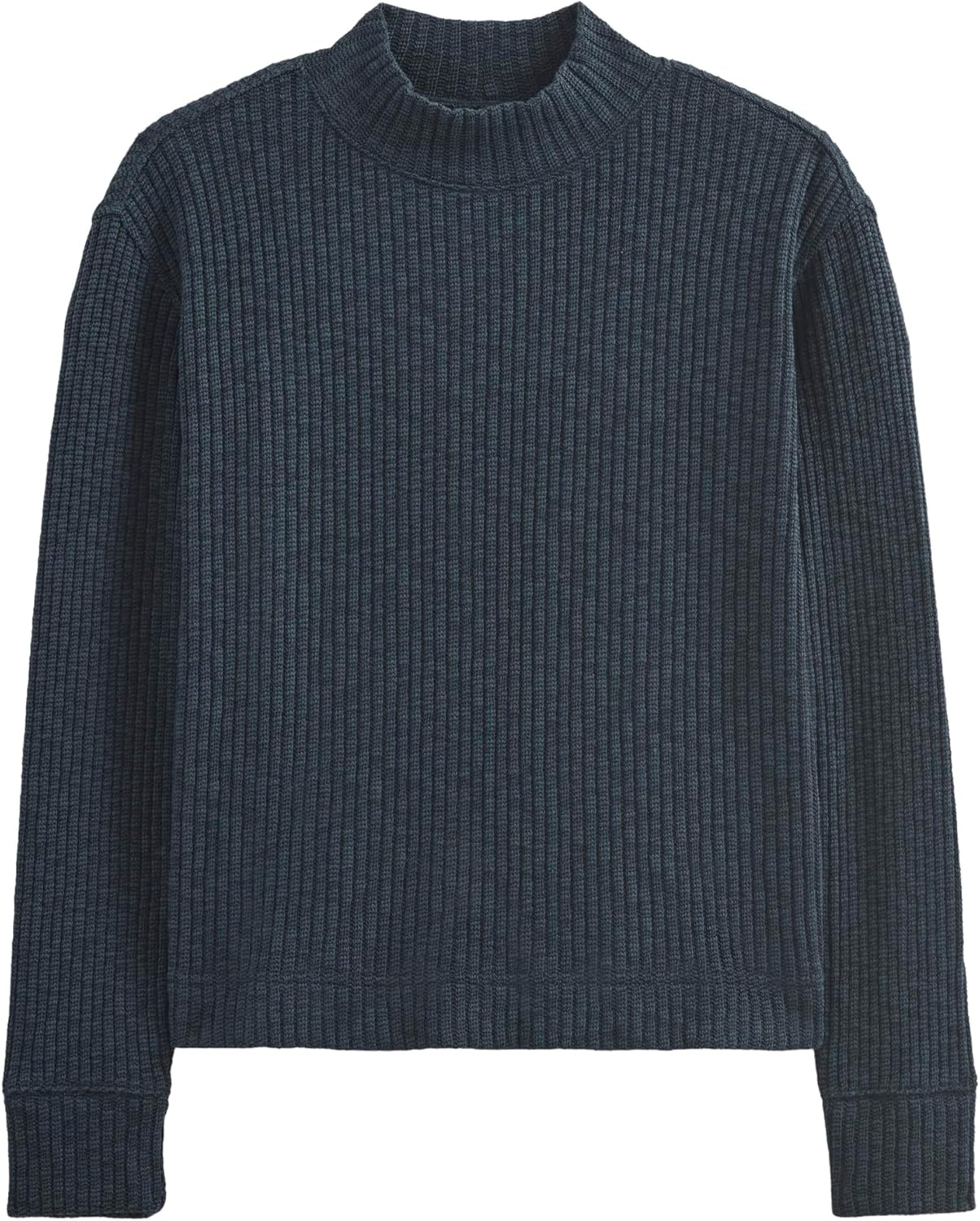 image:imageEverlane Womens Everlane The Cozy Rib FunnelNeckNavy