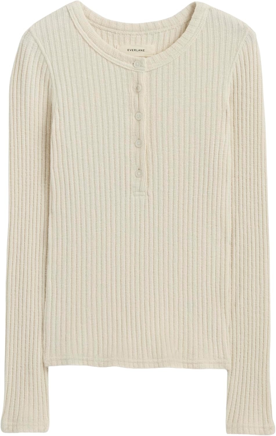 image:imageEverlane Womens Everlane The Cozy Rib HenleyBone