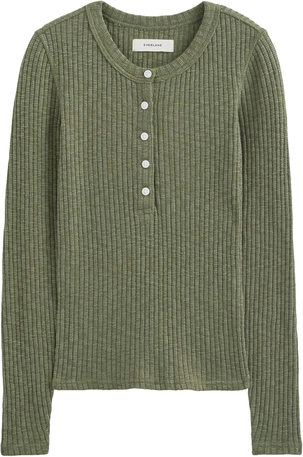 image:imageEverlane Womens Everlane The Cozy Rib HenleyKalamata
