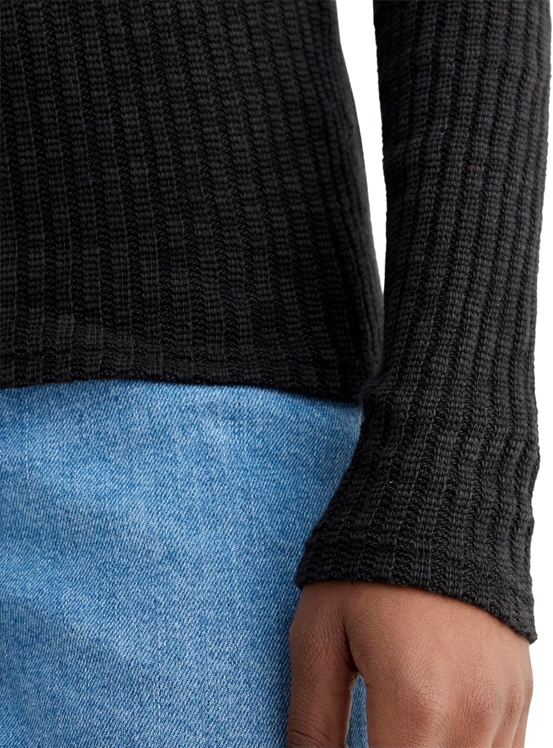 image:imageEverlane Womens Everlane The Cozy Rib LongSleeve TeeBlack