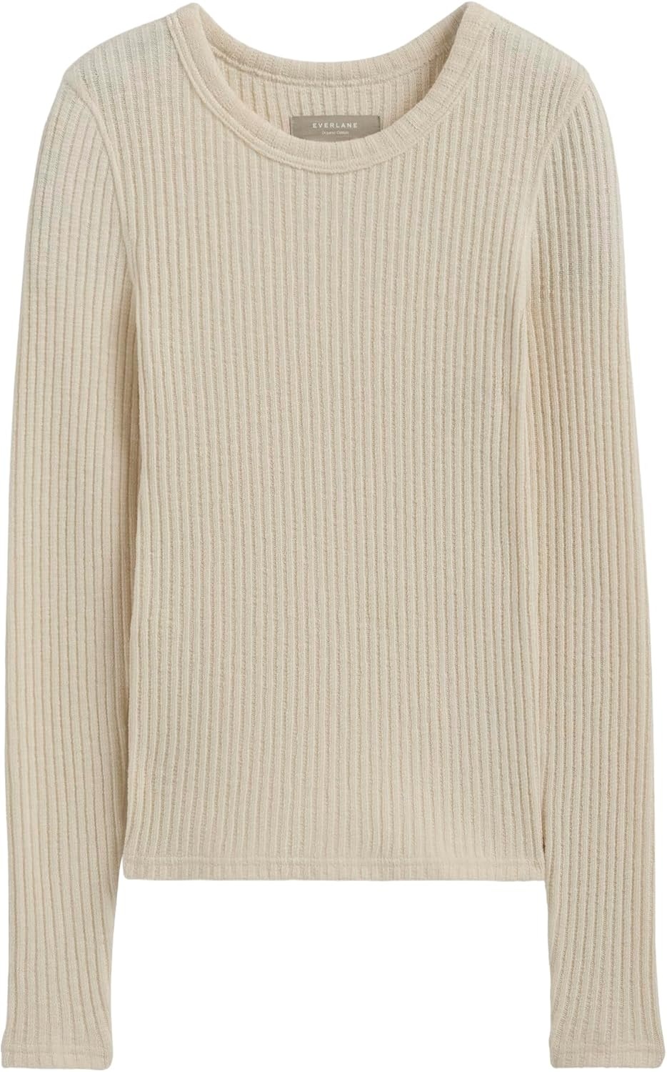 image:imageEverlane Womens Everlane The Cozy Rib LongSleeve TeeBone
