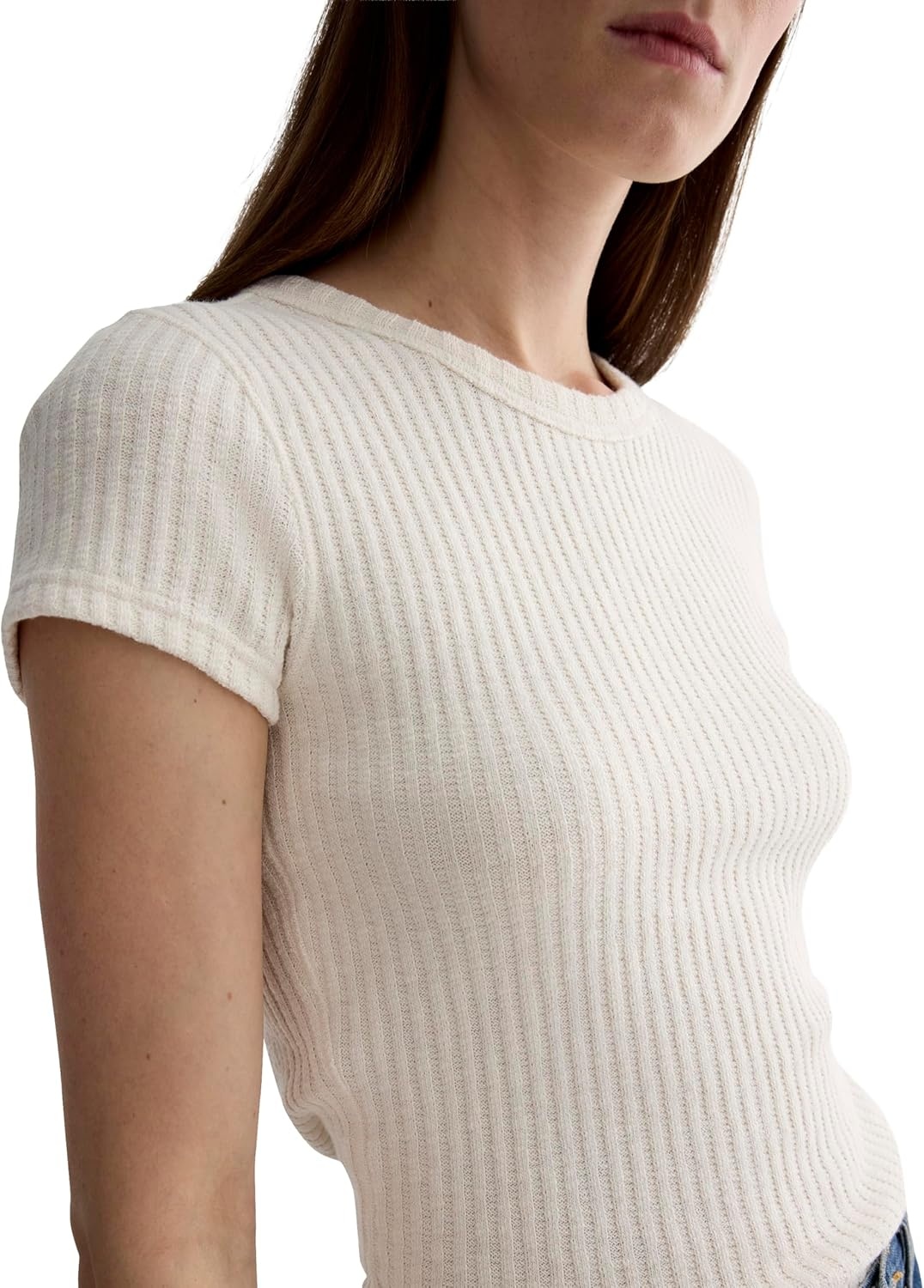 image:imageEverlane Womens Everlane The Cozy Rib TeeBone