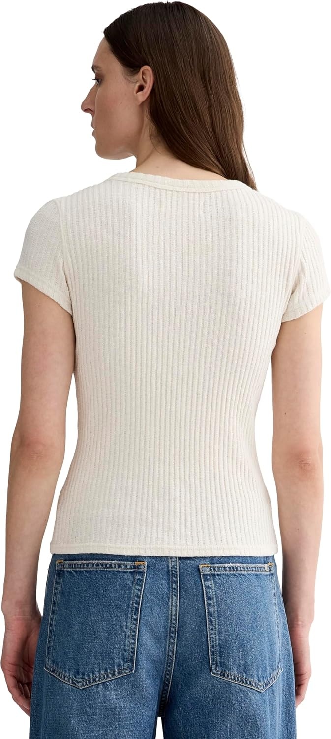 image:imageEverlane Womens Everlane The Cozy Rib TeeBone