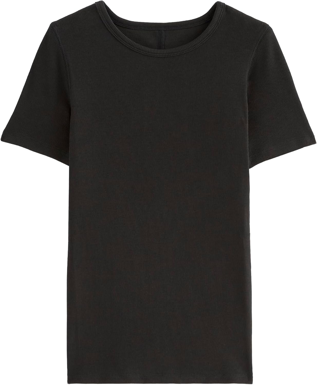 image:imageEverlane Womens Everlane The Luxe Rib CrewBlack