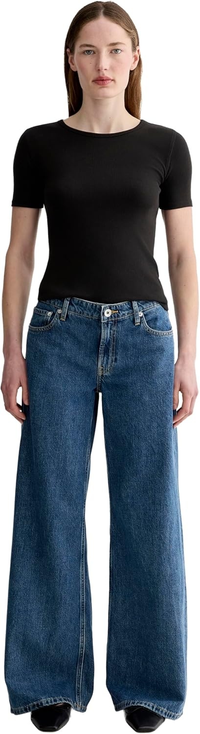 image:imageEverlane Womens Everlane The Luxe Rib CrewBlack