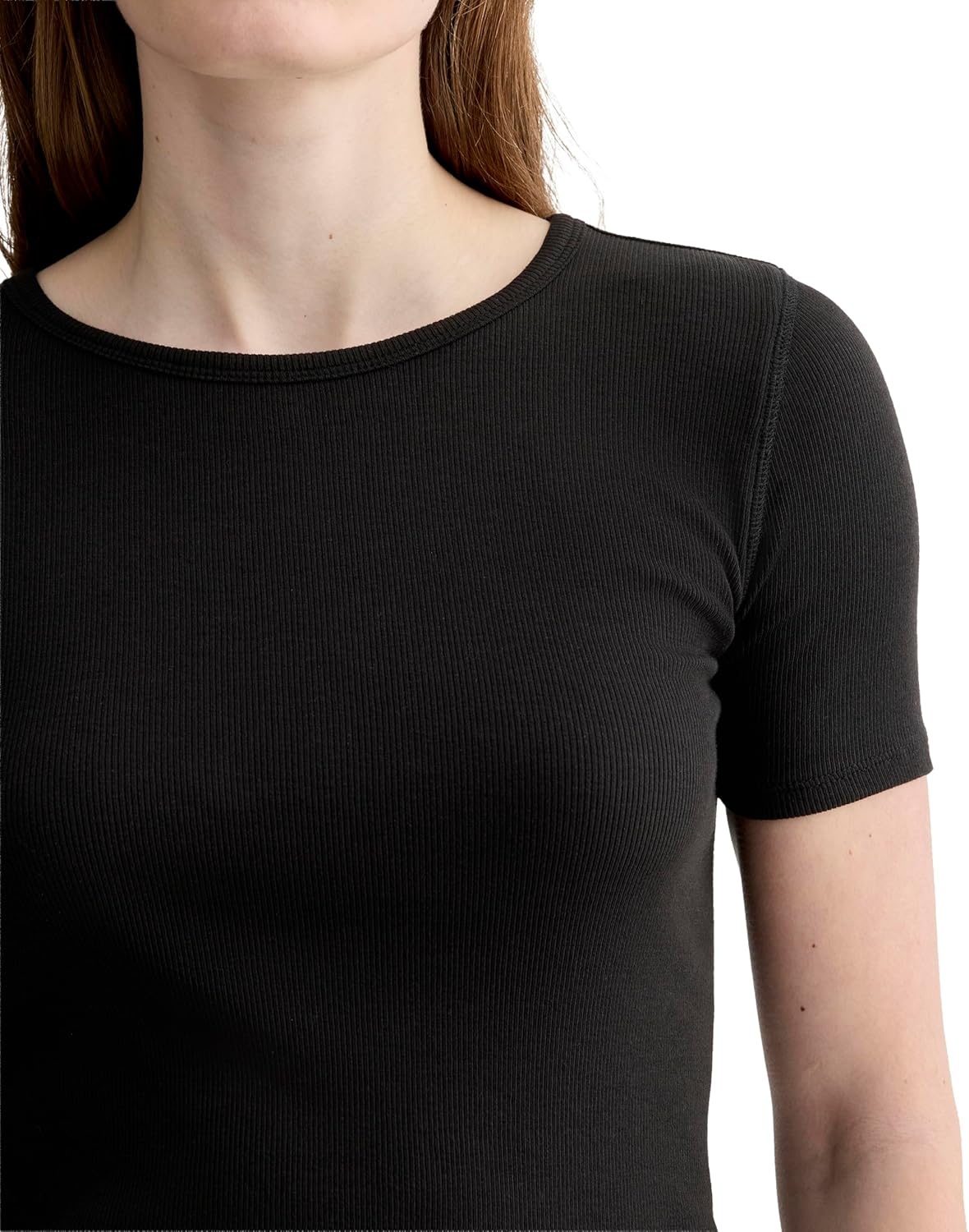 image:imageEverlane Womens Everlane The Luxe Rib CrewBlack