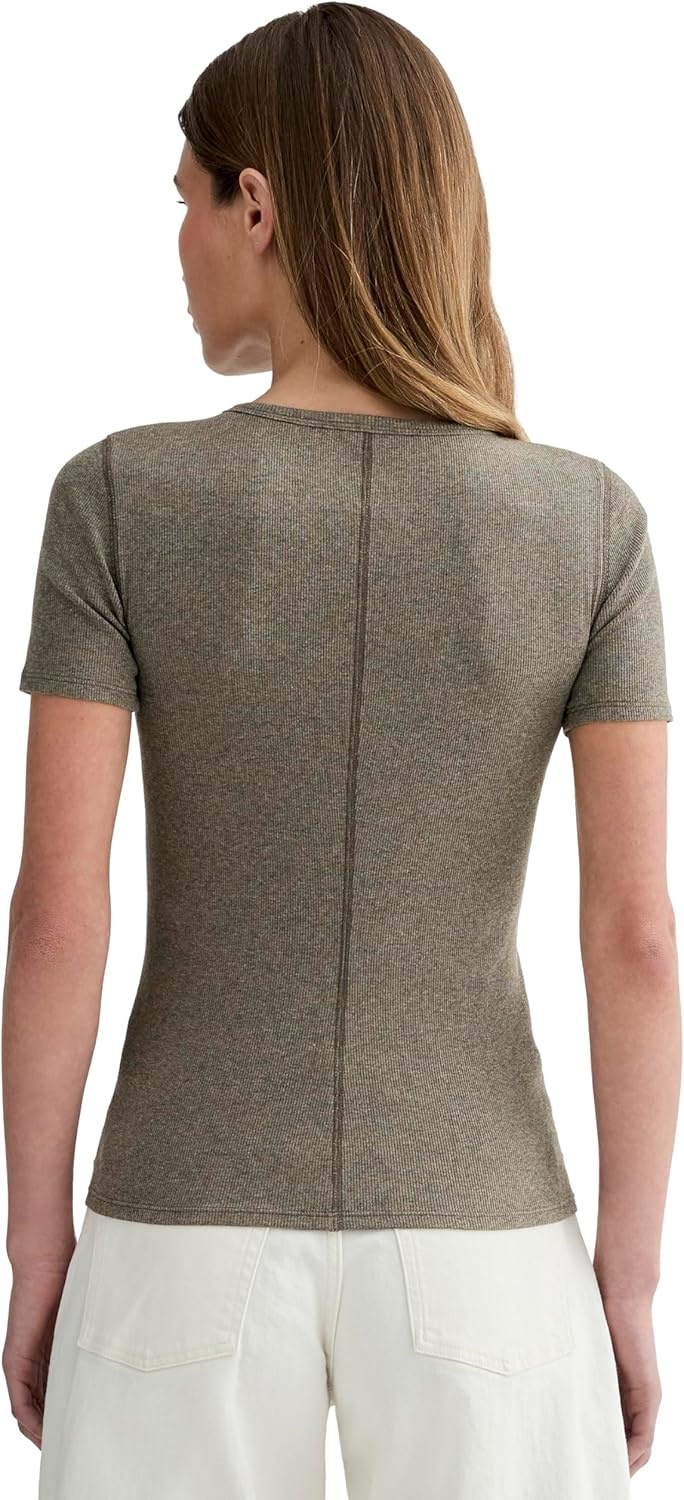 image:imageEverlane Womens Everlane The Luxe Rib CrewHeathered Fatigue