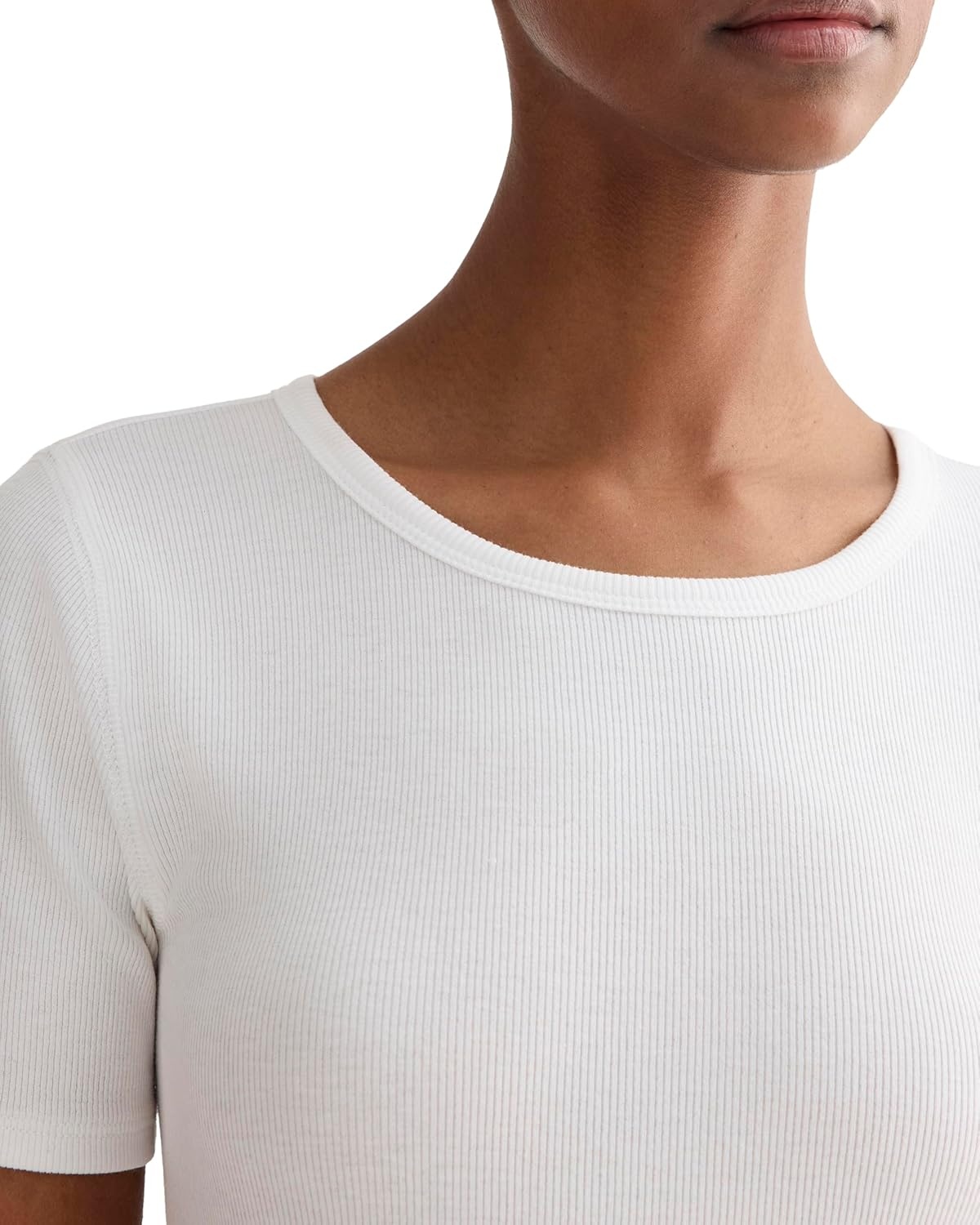 image:imageEverlane Womens Everlane The Luxe Rib CrewWhite