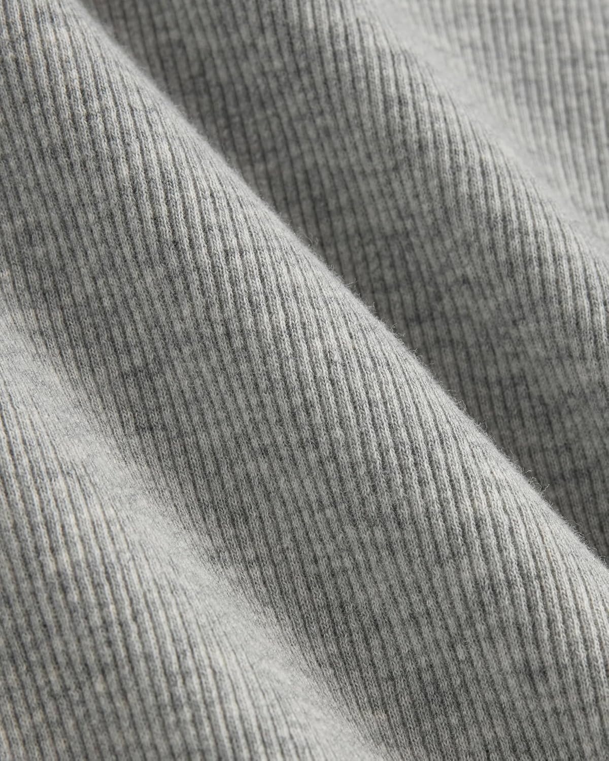 image:imageEverlane Womens Everlane The Luxe Rib LongSleeve CrewWashed Heathered Grey