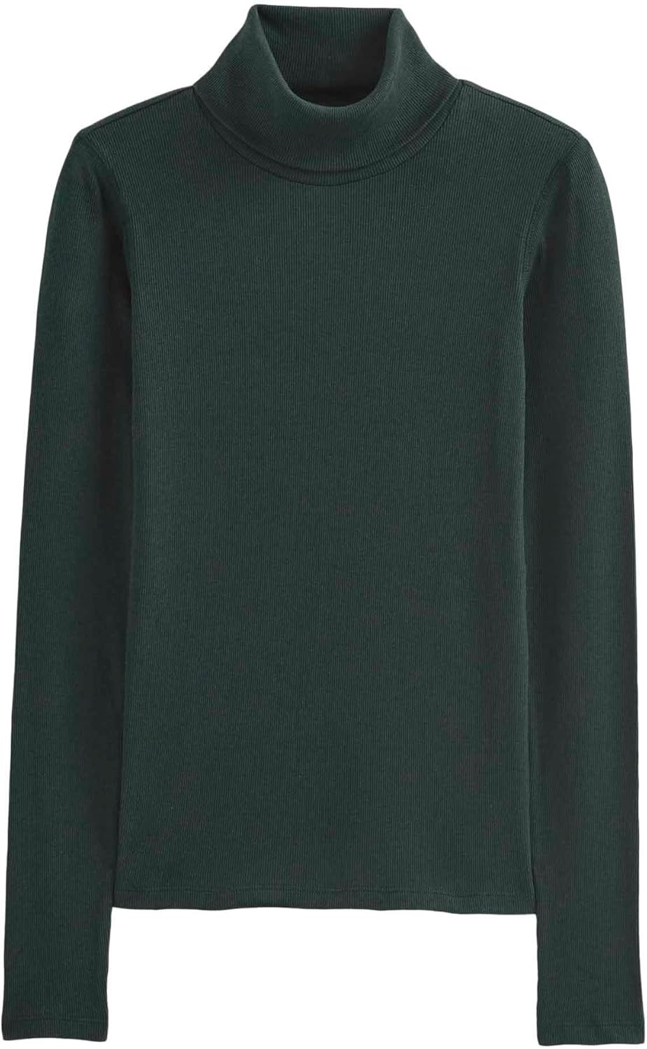 image:imageEverlane Womens Everlane The Luxe Rib TurtleneckHeathered Dark Sea