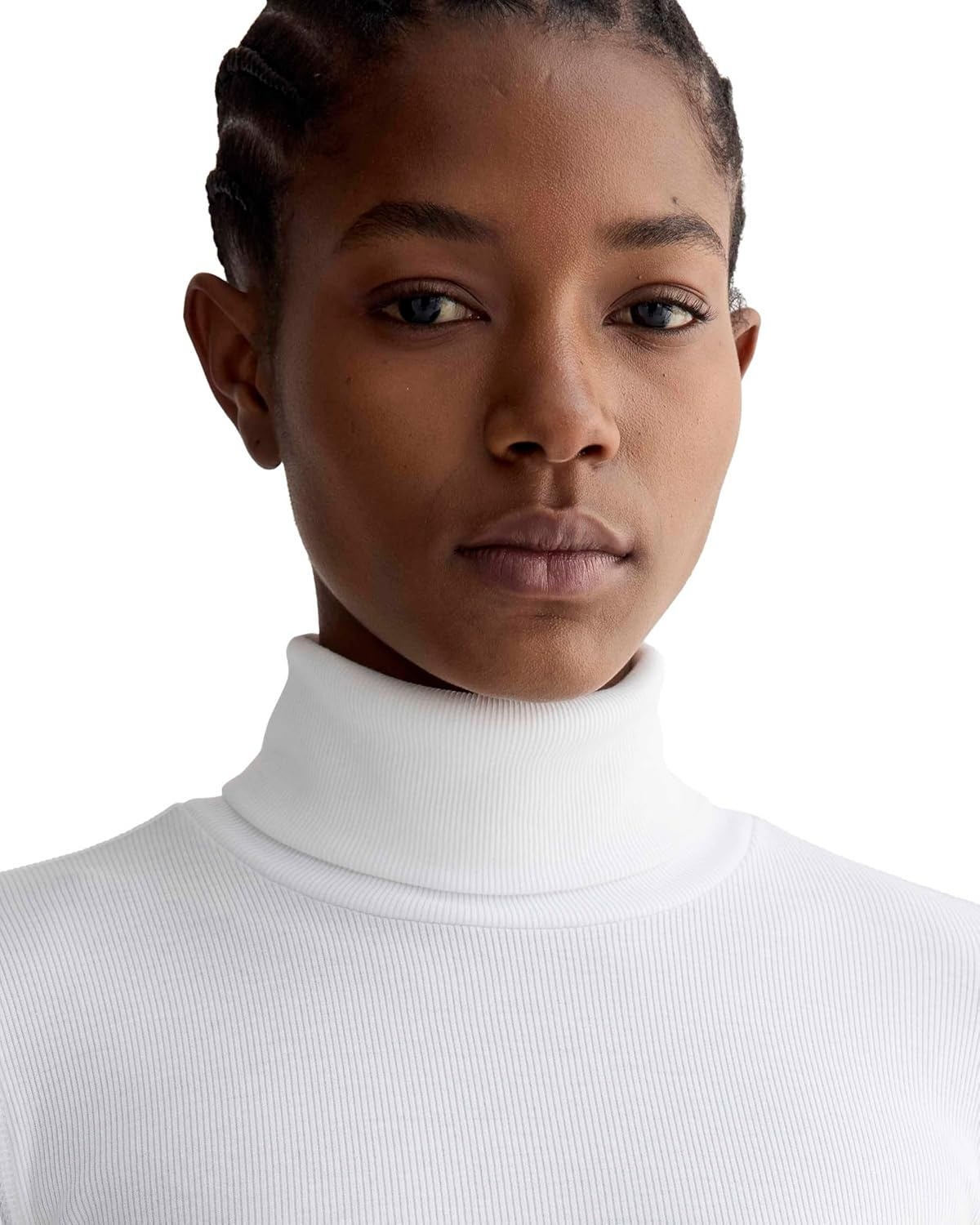 image:imageEverlane Womens Everlane The Luxe Rib TurtleneckWhite