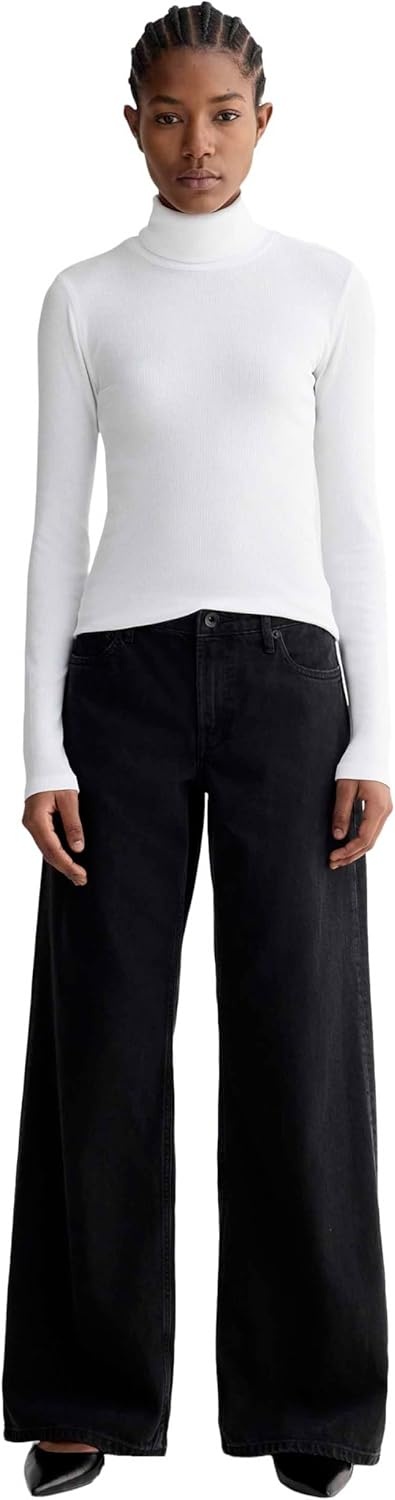 image:imageEverlane Womens Everlane The Luxe Rib TurtleneckWhite